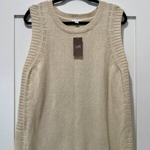 NWT J. Jill Knit Sleeveless Knit Tank in Barley -- Size XL